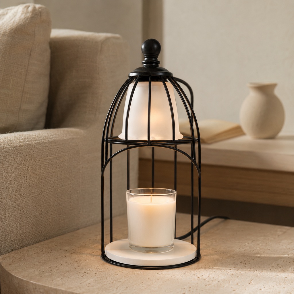 Vintage Birdcage Candle Warmer Lamp