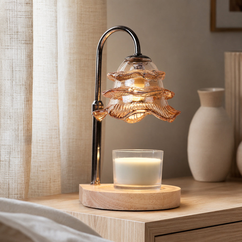 Champagne Blossom Candle Warmer Lamp