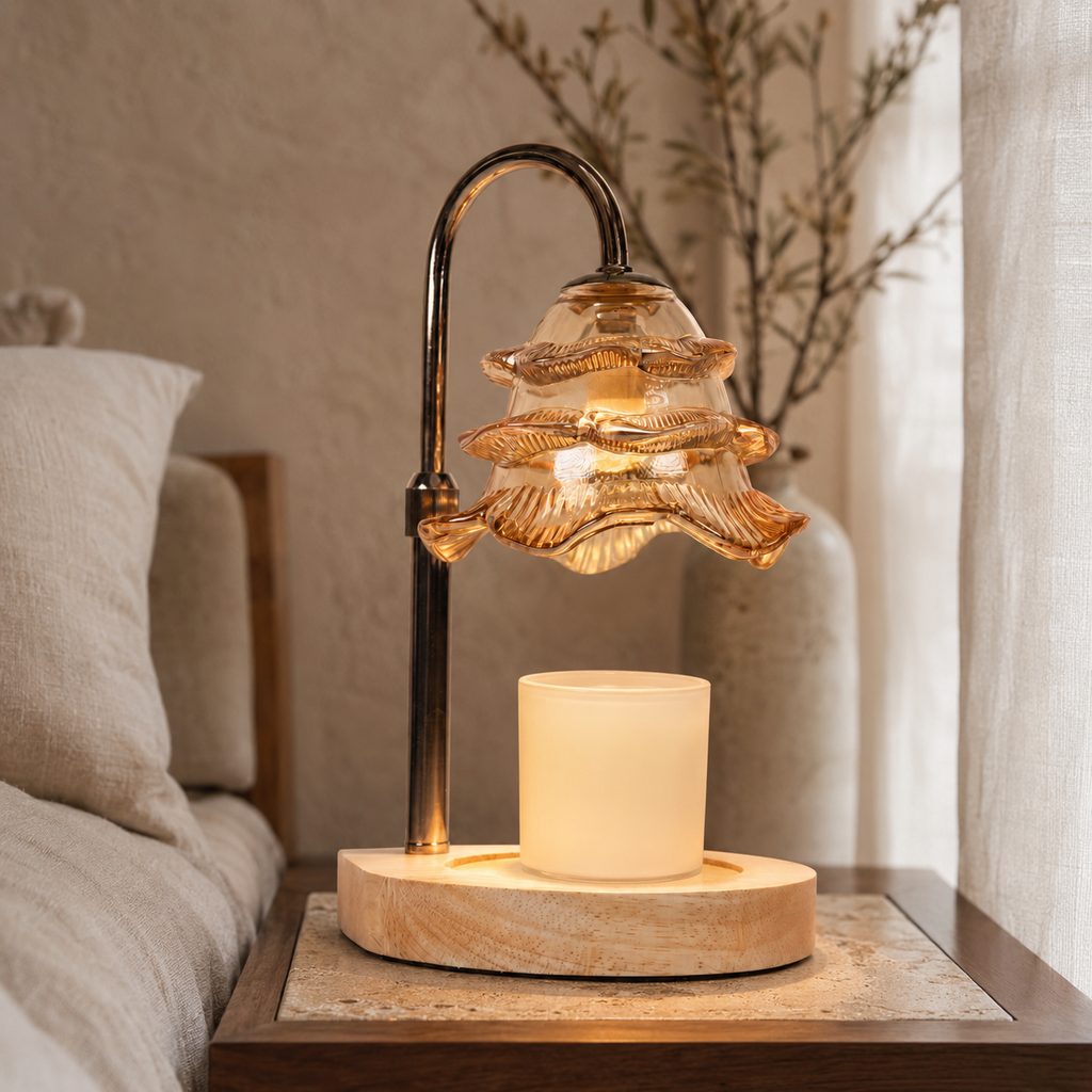 Champagne Blossom Candle Warmer Lamp