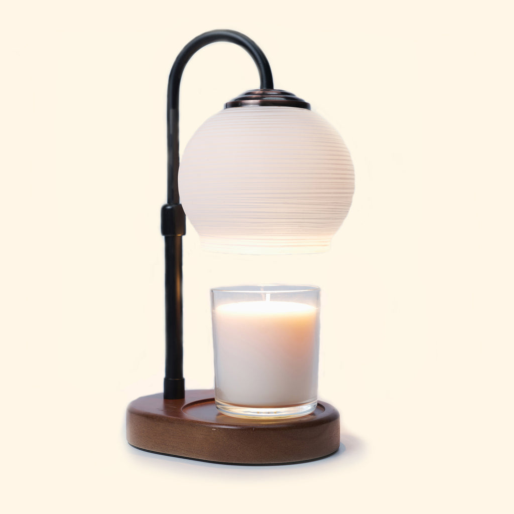 Textured Sphere Candle Warmer Lamp