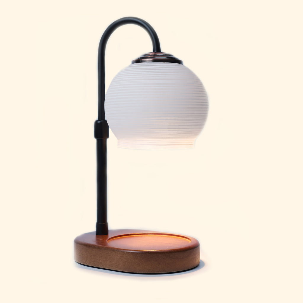 Textured Sphere Candle Warmer Lamp