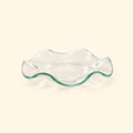 Wavy Edge Glass Wax Warmer Dish