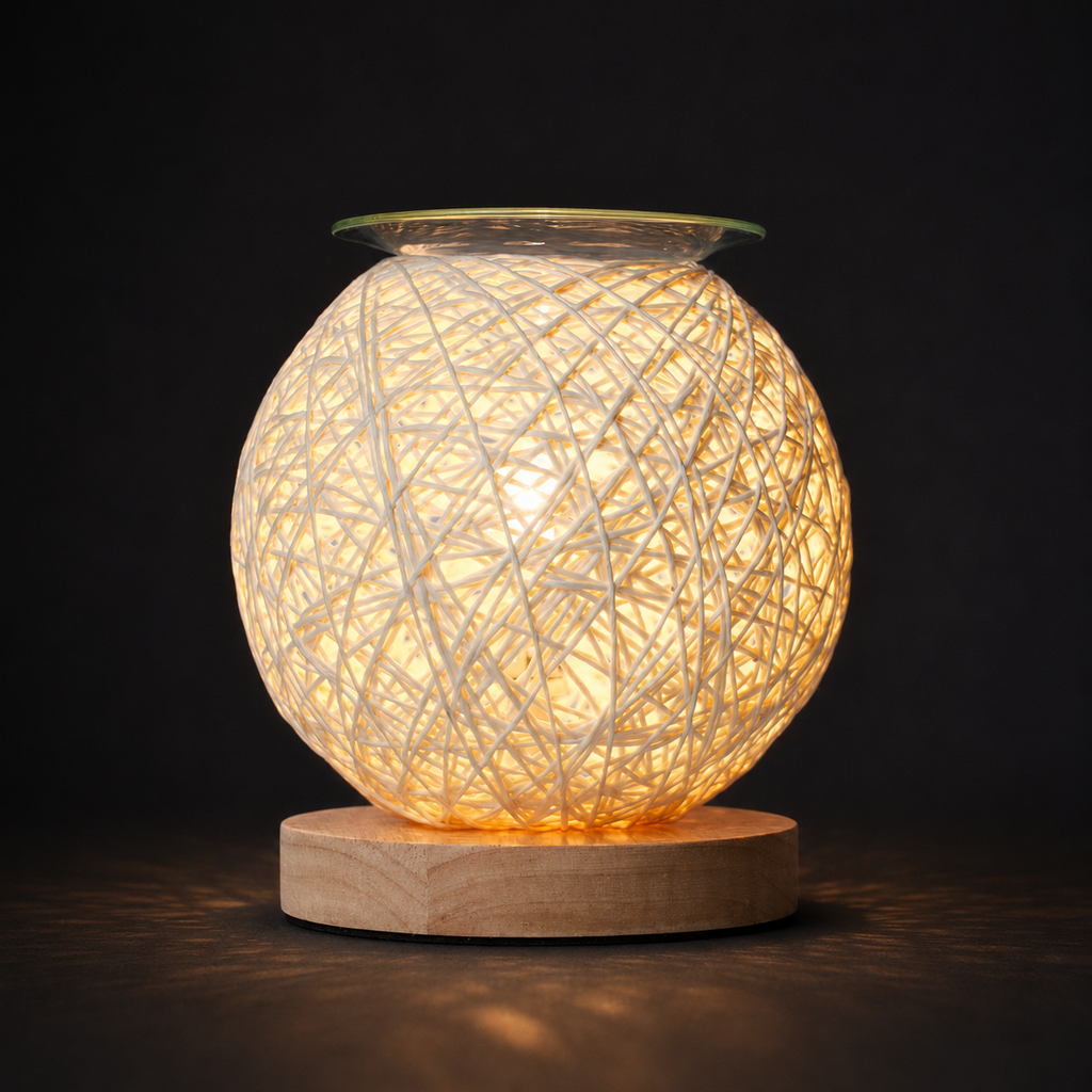 Woven Glow Globe Illumination Wax Warmer