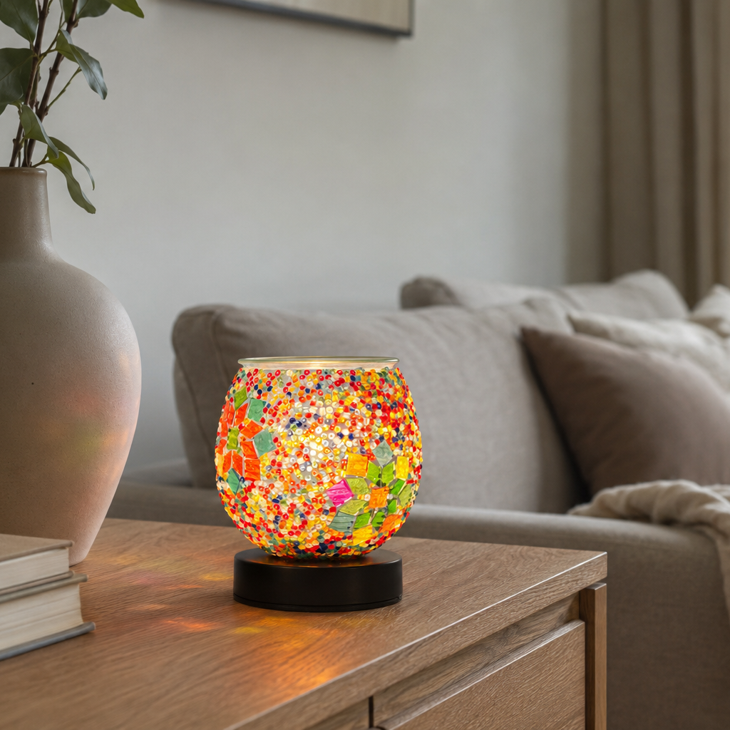 Mosaic Bloom Globe Illumination Wax Warmer