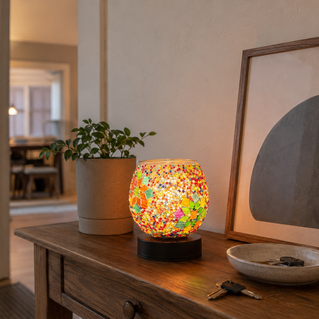 Mosaic Bloom Globe Illumination Wax Warmer