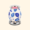 Cobalt Blue Floral Glass Illumination Wax Warmer