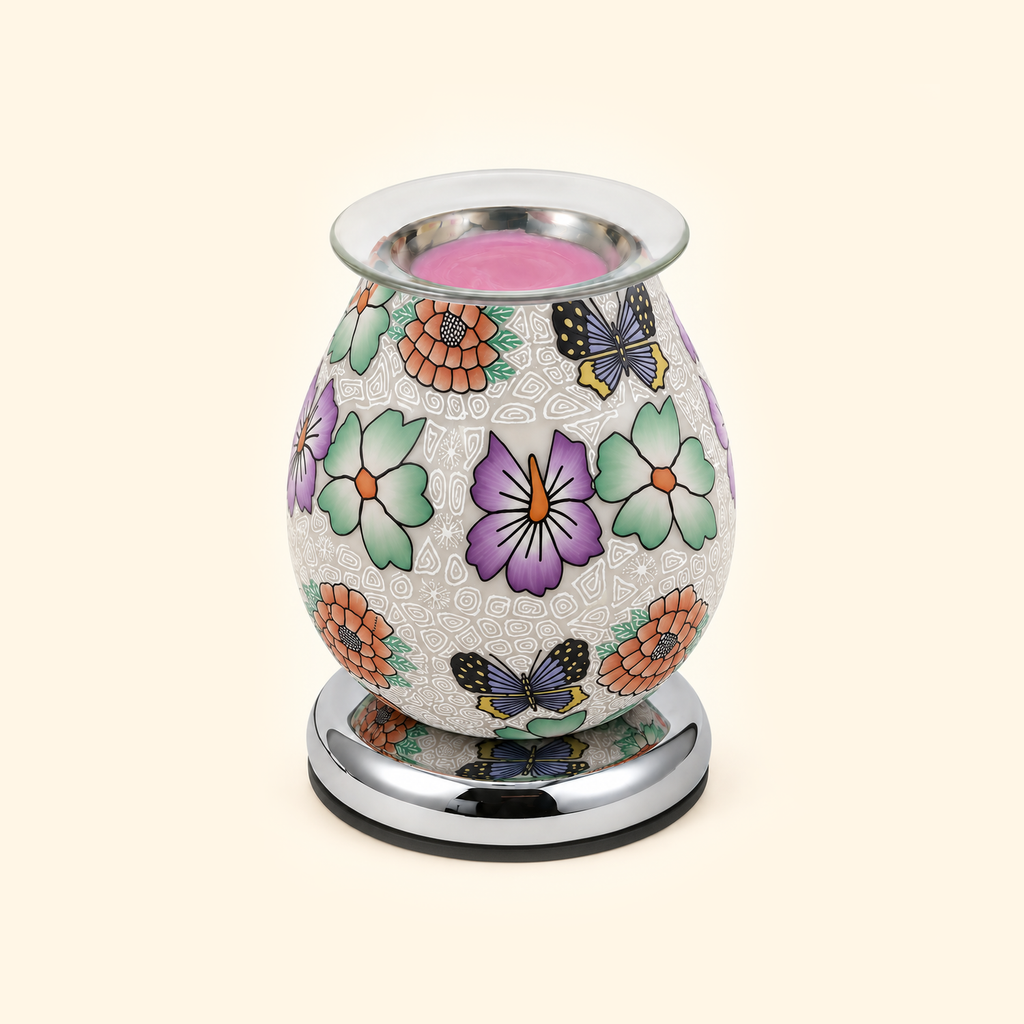 Butterfly Garden Glass Illumination Wax Warmer