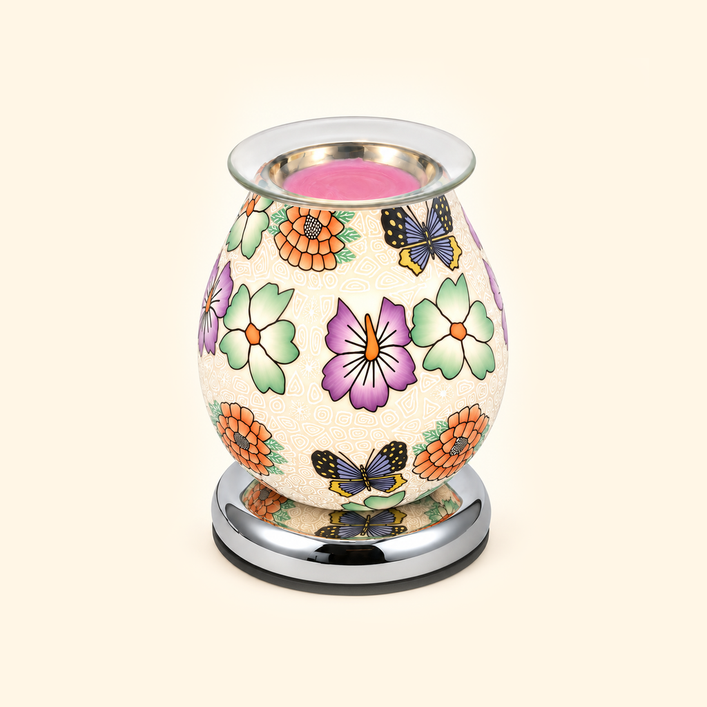 Butterfly Garden Glass Illumination Wax Warmer