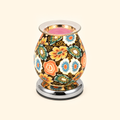 Midnight Multicolor Floral Glass Illumination Wax Warmer