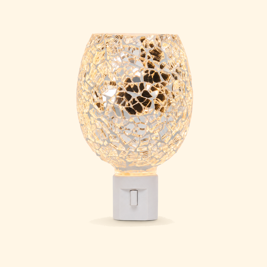 Clear Crystal Mosaic Pluggable Wax Warmer