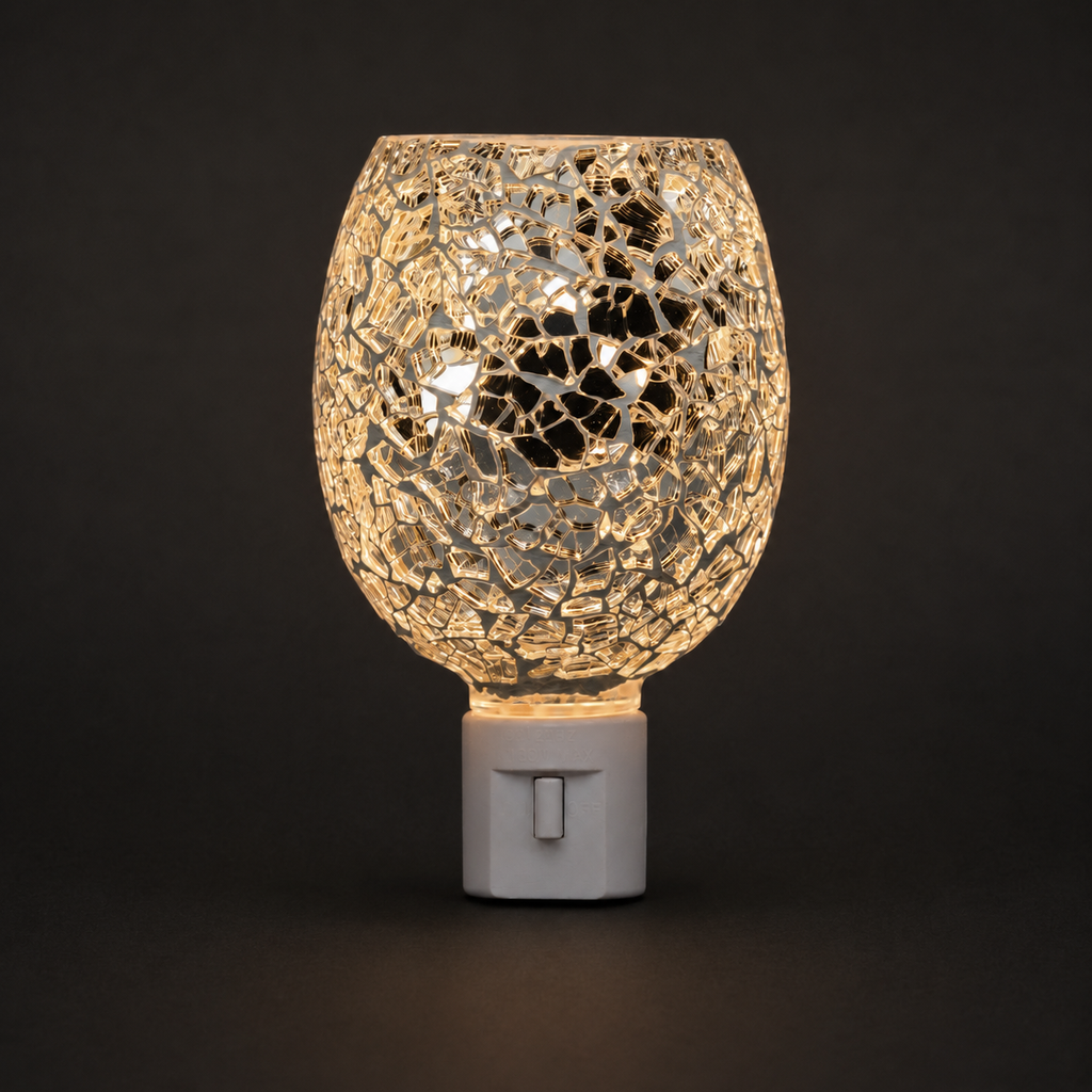 Clear Crystal Mosaic Pluggable Wax Warmer