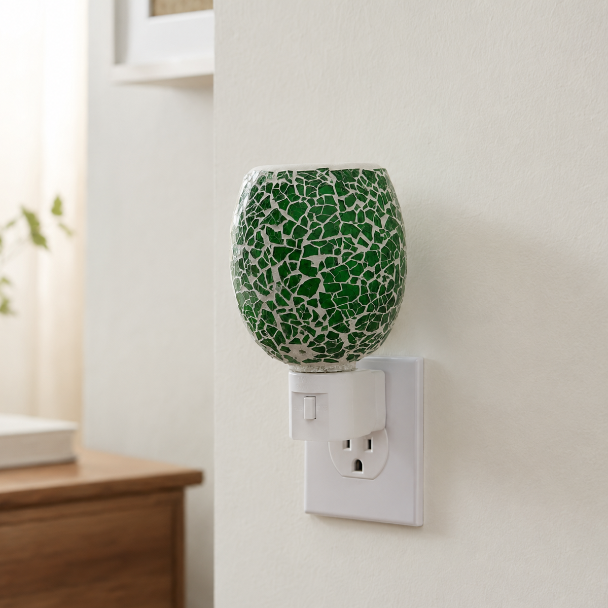 Emerald Mosaic Pluggable Wax Warmer