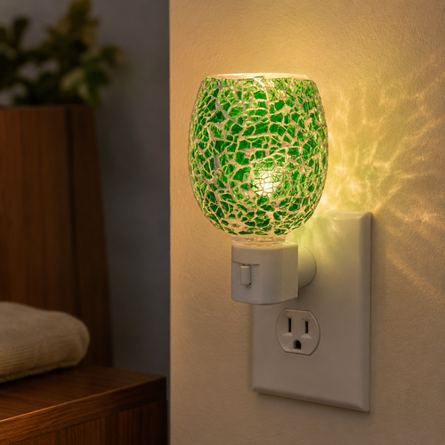 Emerald Mosaic Pluggable Wax Warmer