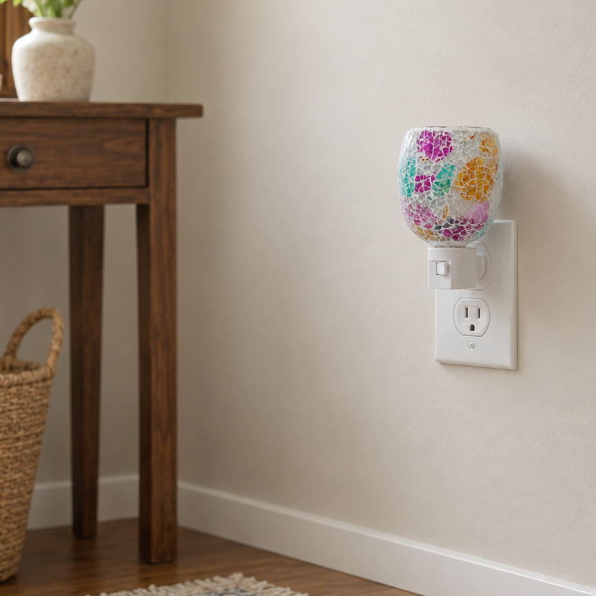 Wildflower Mosaic Pluggable Wax Warmer